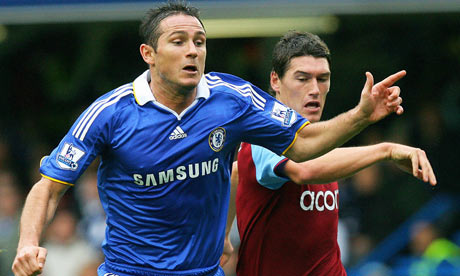  Gareth Barry (R) and Frank Lampard